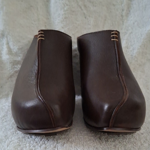 John Fluevog Dark Brown Women's Mules - Picture 5 of 10